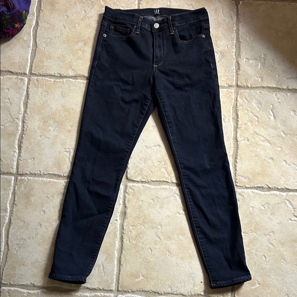 GAP Women's Dark Blue Skinny Jeans